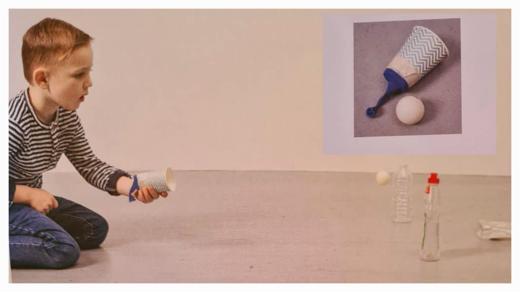 spelletjes en activiteiten kleuter 5 jaar ping pong katapult bouwen